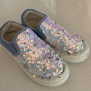 Cat and Jack (?) sequin slip ons